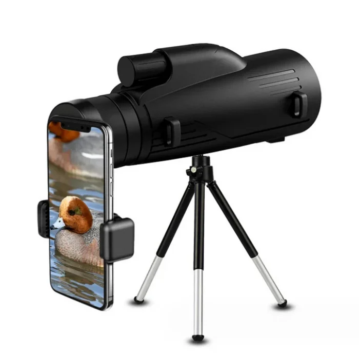 Habicare 12x50 powerful monocular telescope with long reach, compact and portable for outdoor and nature viewing.