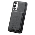 Black 2-in-1 magnetic leather case for Samsung Series by Habicare, designed to protect and stylishly hold your device.