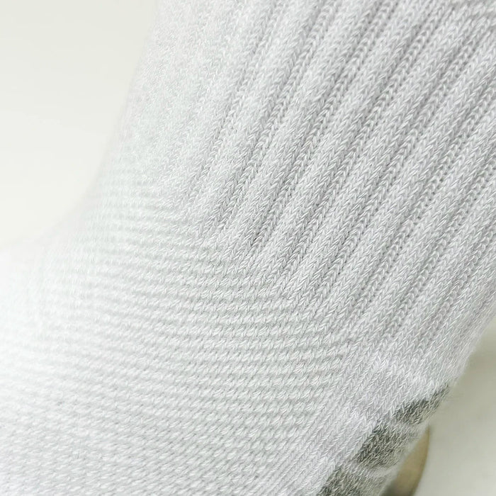 Set of 2 or 4 pairs Habicare cushioned cotton ankle socks for men and women, low-cut athletic sports socks, shown in black and white