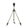 Habicare 360° rotating garden sprinkler with tripod stand for even lawn irrigation and adjustable spray coverage.