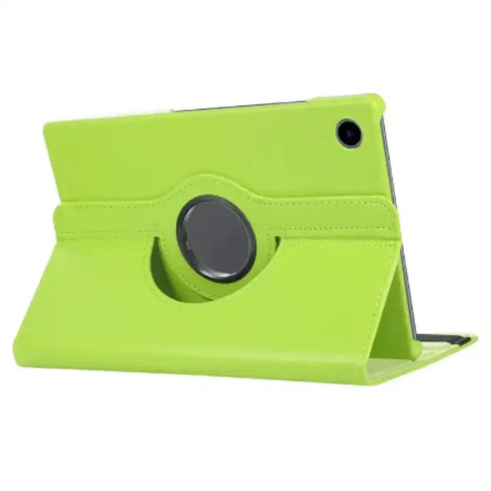 Habicare 9eight5 360° rotating tablet cover for Samsung Galaxy Tab series in five vibrant colors.