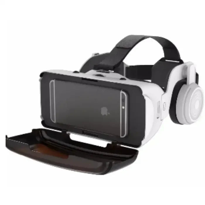 Habicare 9eight5 3D VR glasses virtual reality headset for smartphones showing the headset with adjustable straps and lenses