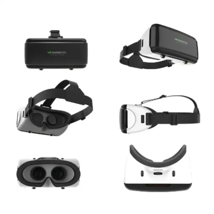 Habicare 9eight5 3D VR headset for smartphone gaming and videos showing adjustable straps and lenses for immersive virtual reality experiences