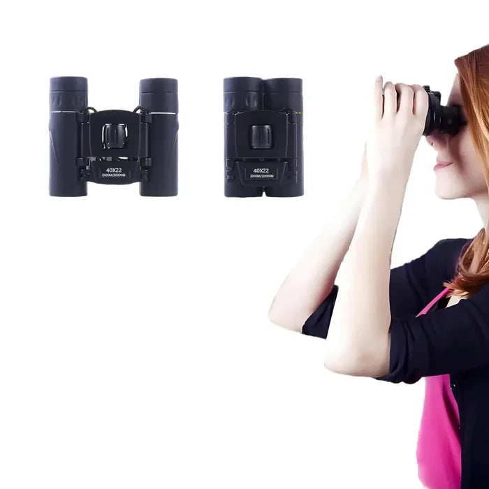 Habicare 40x22 HD binoculars with BAK4 optics, compact long-range mini telescope for clear distant viewing