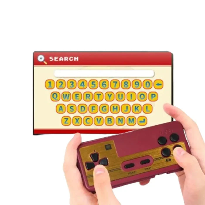 Red Habicare 4K HD Game Stick Console with SS design, compact gaming device for high-definition gaming experiences.