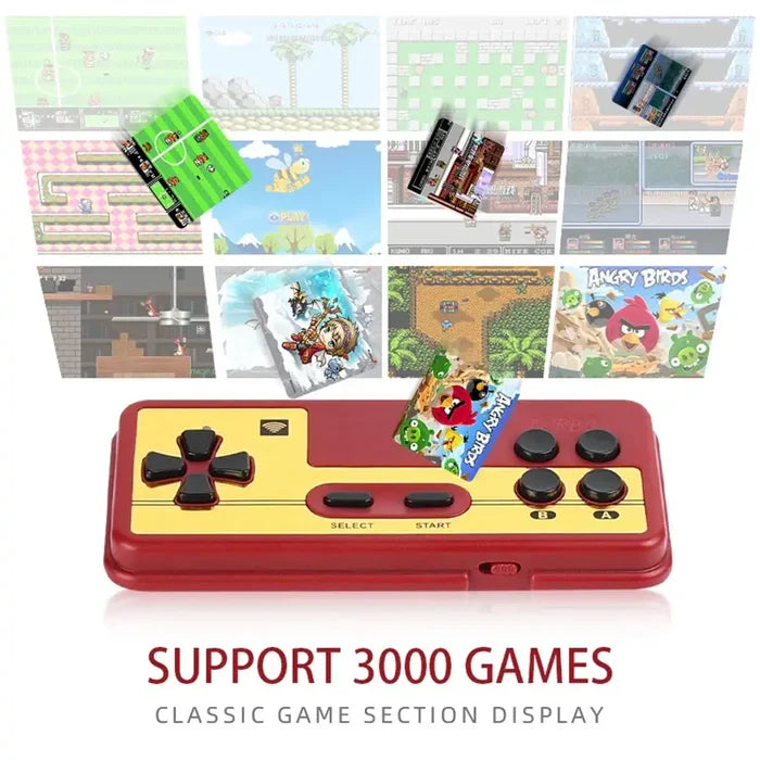 Red Habicare 4K HD Game Stick Console with SS design, compact gaming device for high-definition gameplay.