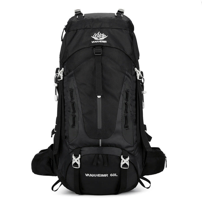ECOTREK 60L camping and hiking backpack, lightweight outdoor travel pack with multiple compartments and adjustable straps