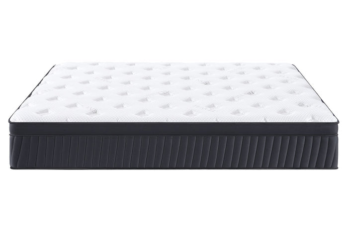 Superking Abbott's pocket spring mattress with Tencel fabric by sue-e furniture, showcasing soft, breathable fabric and plush surface.