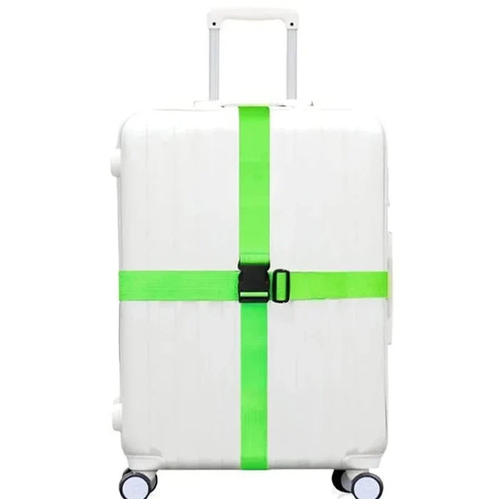 Habicare adjustable luggage straps in SS pack of 2, featuring 7 vibrant colors for secure travel baggage.