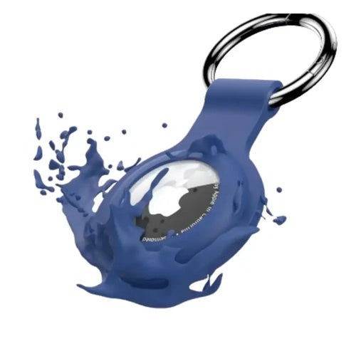 Habicare TWS Air Tag holder with keyring, designed for pets and luggage security, made of durable material.