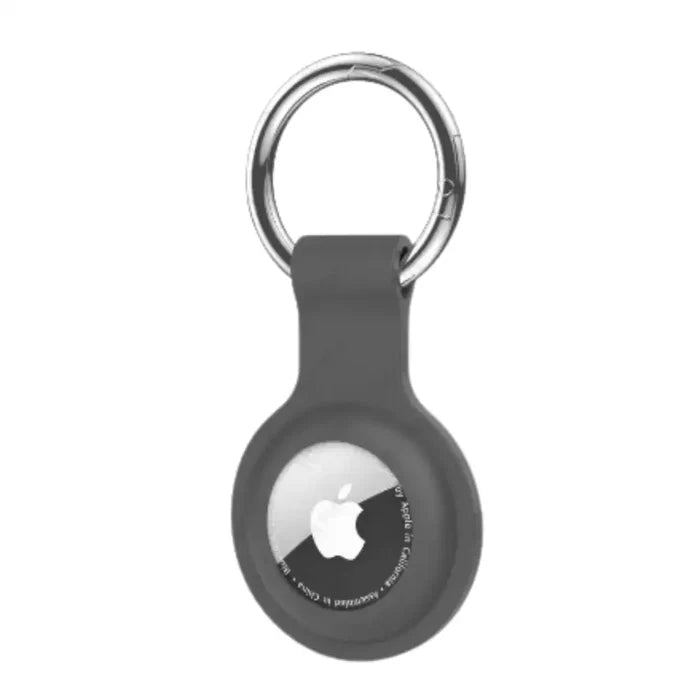 Habicare Air Tag holder with keyring for pets and luggage, TWS design, secure attachment for tracking devices.