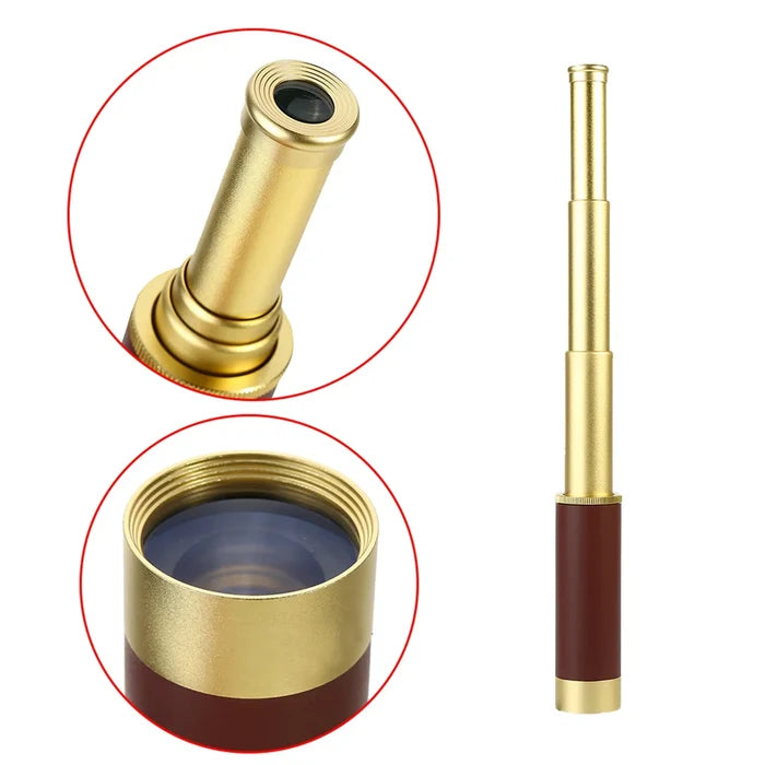 Habicare aluminum alloy monocular telescope with sleek SS design, compact and lightweight for outdoor and nature viewing.