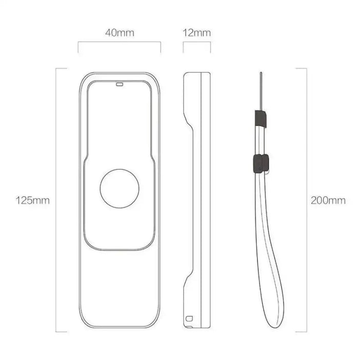 9eight5 Apple TV 4th Gen remote cover in black silicone, designed to protect and customize the electronic accessory.