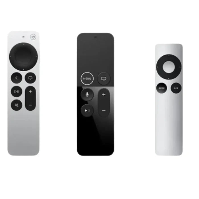 Habicare HBC Apple TV remote control cover with protective design, fitted for Apple TV remote, in black color.