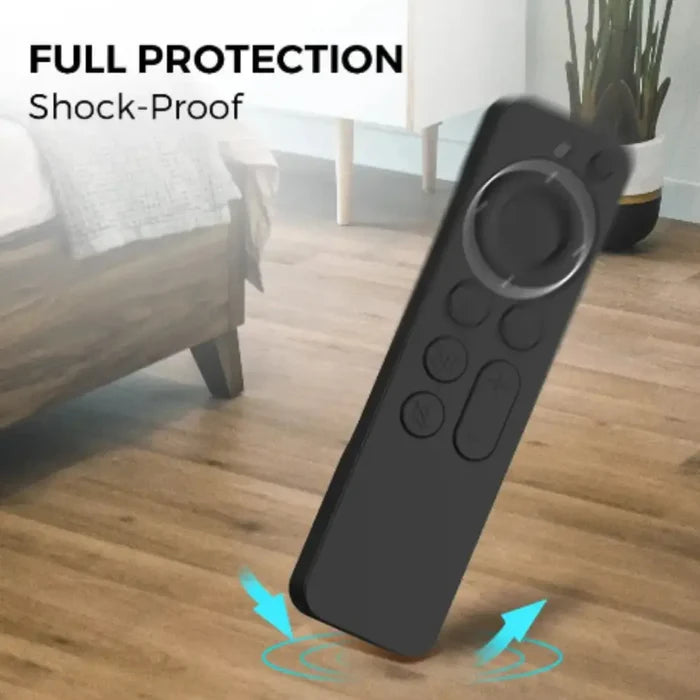 Habicare Apple TV remote control cover in HBC style, showcasing a protective, stylish case for Apple TV remote.