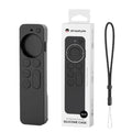 Habicare HBC Apple TV remote control cover in black, designed for protection and easy grip.