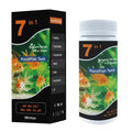 Habicare HBC aquarium water test strips for fish tanks, 50-100pcs 7-in-1 freshwater water quality testing kit