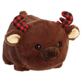 Aurora Plush Spudsters 10 Inch Mitten the Plaid Moose Holiday Plush Toy