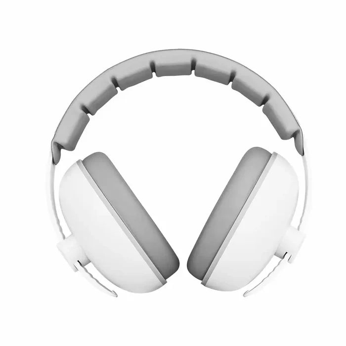 Habicare Baby Ear Protection Earmuffs in three colors, soft noise-canceling ear muffs for infants and toddlers.