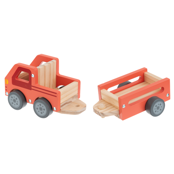 Baby Ganz 11 Inch Wooden Tractor Play Set for Babies and Toddlers - 7 Piece