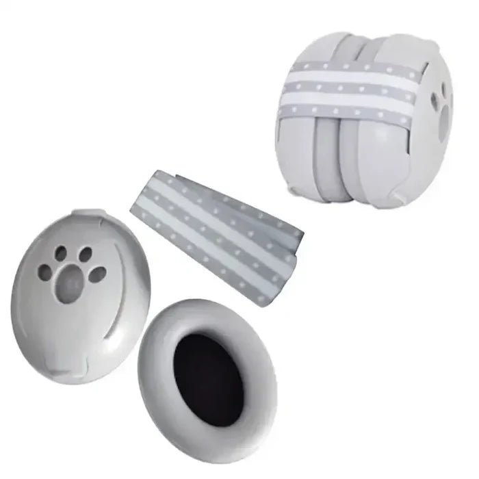 Habicare Baby Noise Reduction Earmuffs in various colors, designed to protect infants' ears from loud sounds.