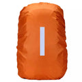 Orange 9eight5 waterproof backpack cover for 45L backpacks, protecting gear from rain and moisture during outdoor activities.