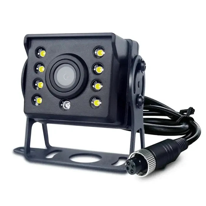 Habicare backup reverse camera with 7-inch LCD monitor, easy install, suitable for 12V/24V vehicles, CVBS display.