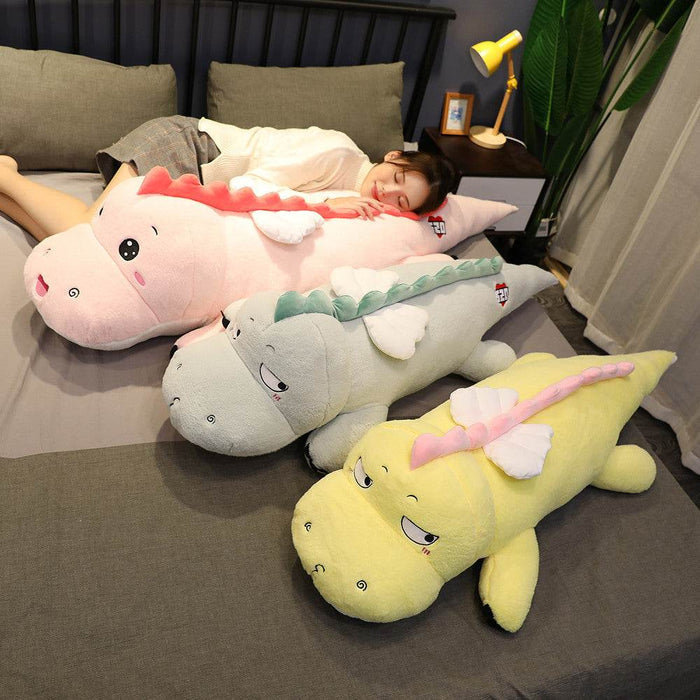 Barney: Giant Dinosaur Body Pillow Plushie (4.2ft) - Goodlifebean Stuffed Animals