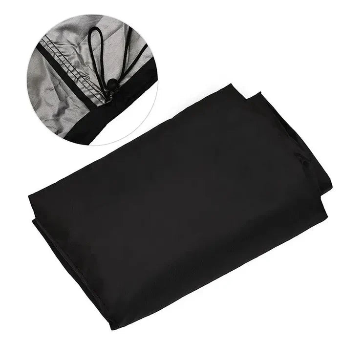 Heavy-duty SS BBQ grill cover from Habicare in various sizes, protecting outdoor grills from weather and damage.