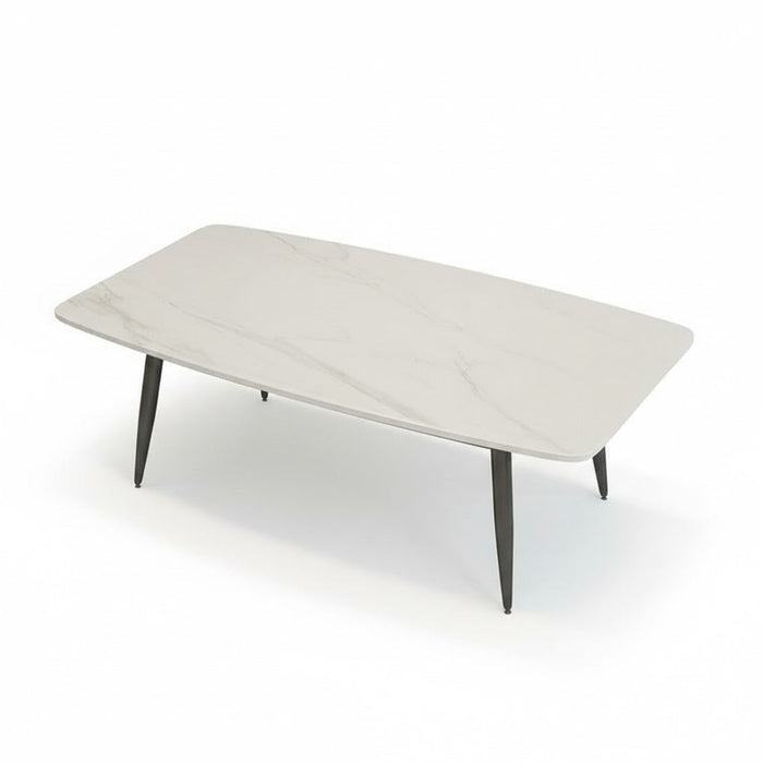 Berlynoak coffee table by sue-e furniture with a sleek sintered stone top and modern wooden legs, stylish living room accent piece