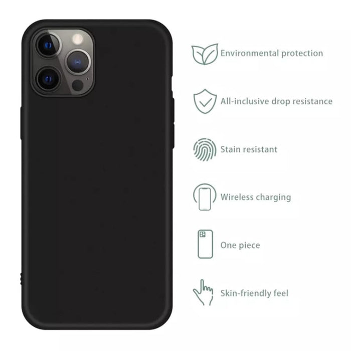 Black 9eight5 iPhone 14 Pro 6.1-inch phone case showing sleek protective design with precise cutouts.