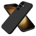 Black phone case for Samsung Galaxy S23 FE by 9eight5, protective cover with precise cutouts and sleek design.