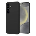 Black 9eight5 phone case for Samsung Galaxy S24 Plus, showing the protective back and sides of the sleek, durable phone cover.