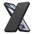 Black 9eight5 phone case for Samsung Galaxy S24, made of durable material with precise cutouts for buttons and ports.