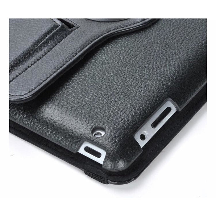 Black 9eight5 iPad 2, 3, 4 9.7-inch cover showing front and back protection for tablet accessories