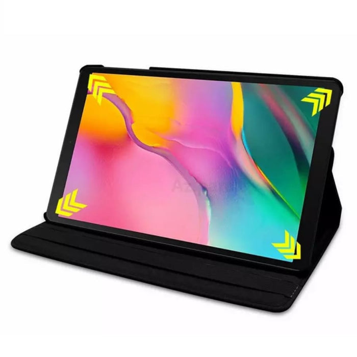 Black protective cover for Samsung Galaxy Tab A7 Lite 8.7-inch (2021) tablet by 9eight5, showing front and back views.