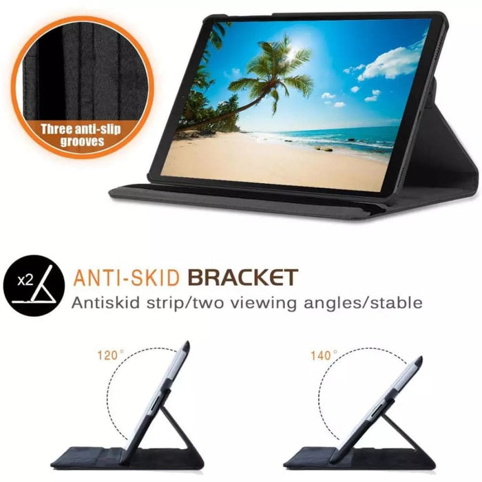 Black protective cover for Samsung Galaxy Tab S6 Lite 10.4 inch tablet by 9eight5, designed for model years 2020, 2022, and 2024.