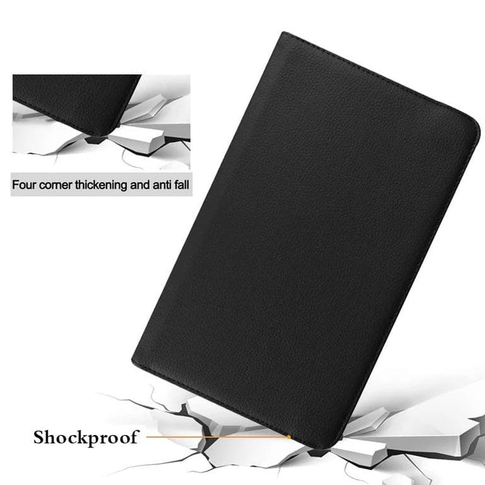 Black protective cover for Samsung Galaxy Tab S6 Lite 10.4-inch tablet by 9eight5, designed for model P610/P615 (2020/2022/2024).