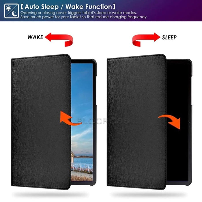 Black protective cover for Samsung Galaxy Tab S8 Ultra 14.6-inch (2022), compatible with X900 and X906 models by 9eight5.