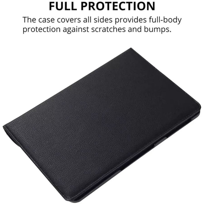 Black cover for Samsung Galaxy Tab S9 Plus 12.4-inch tablet, designed by 9eight5, showing the protective case with a sleek finish.