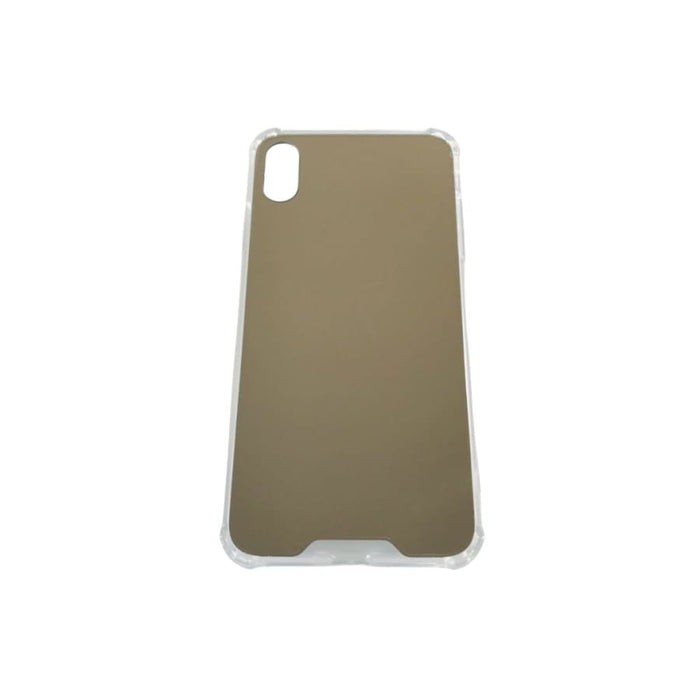 Black 9eight5 iPhone XS Max mirror case with sleek design and precise cutouts for easy access and protection.