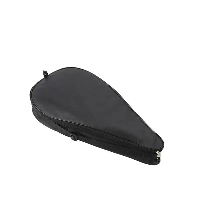 Black 9eight5 Habicare padel racket bag with multiple compartments and padded straps, designed for sports equipment storage.