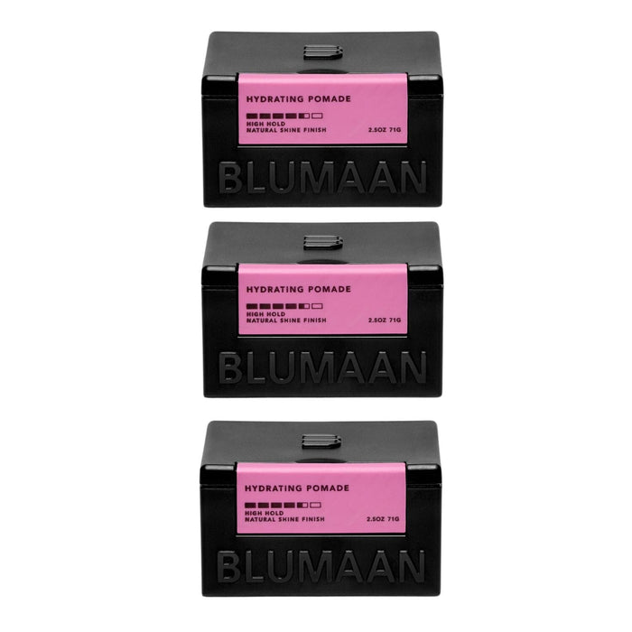 Blumaan Hydrating Pomade Trio (3 x 74ml) Pomades BluMaan