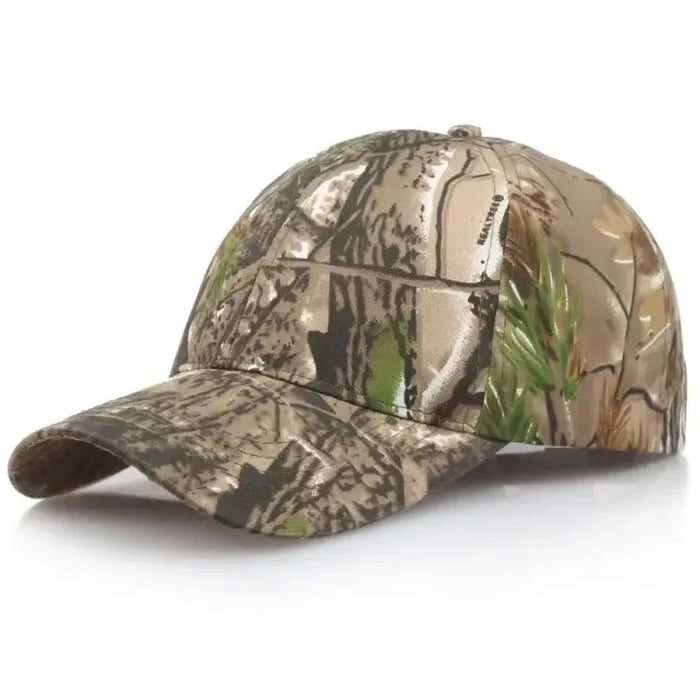 Habicare SS camouflage cap with breathable, quick-dry fabric, featuring a camouflage print for outdoor hunting and outdoor activities.