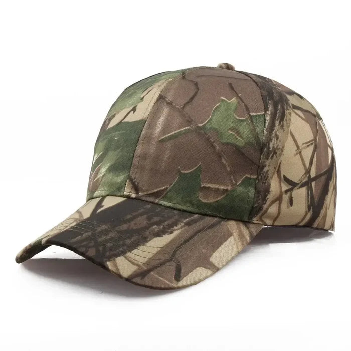Habicare camouflage cap with quick-dry, breathable fabric, designed for outdoor hunting and casual wear.