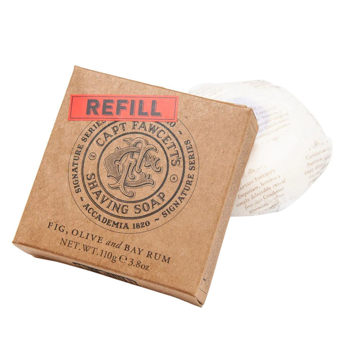 Captain Fawcett’s Scapicchio Fig, Olive & Bay Rum Shaving Soap (Options) Shaving Soaps Capt. Fawcett 110g Refill