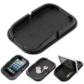 9eight5 car dashboard anti-slip phone holder securely grips your device on vehicle surfaces, preventing slips and falls.