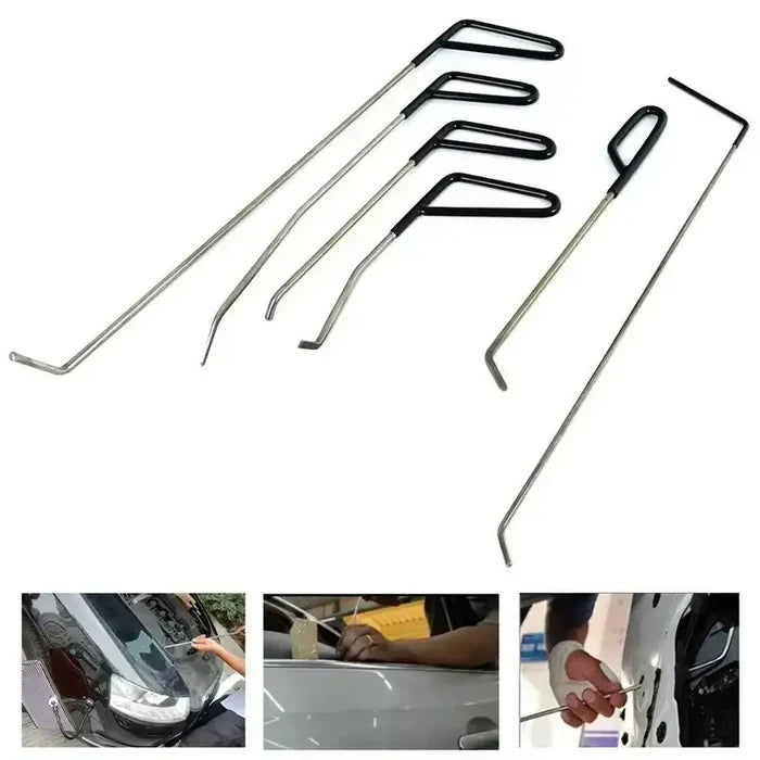 Habicare HBC 6-piece car dent repair tool set with various tools for removing dents and dings from vehicles.