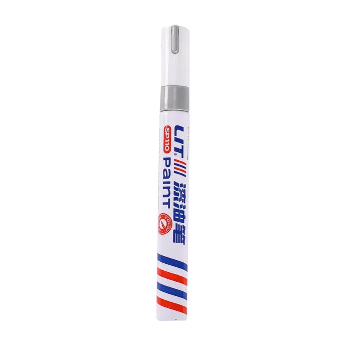 Habicare waterproof car scratch repair pen in silver, part of the HBC 12-color collection, designed to conceal minor vehicle scratches.