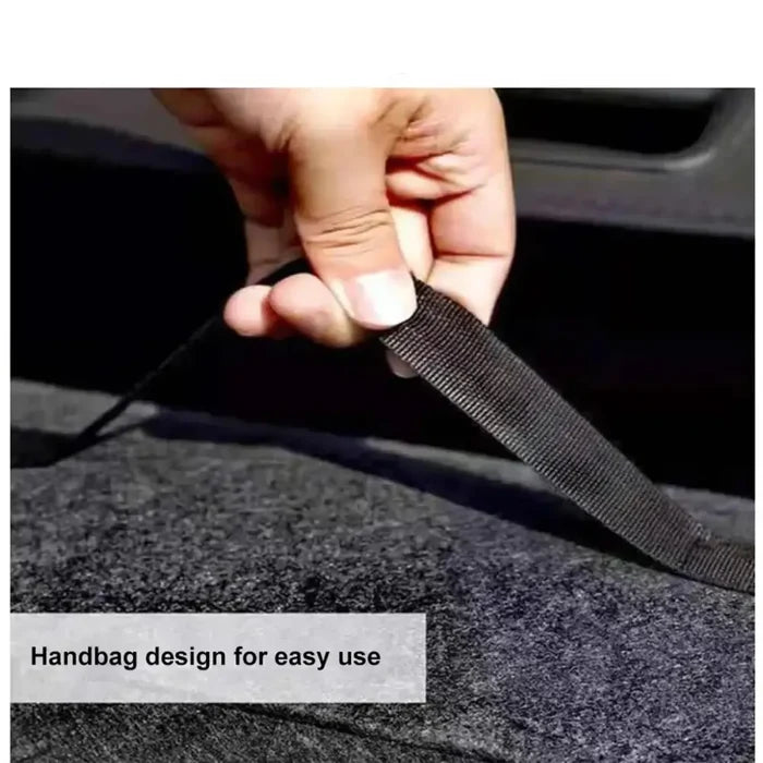 Habicare large-capacity car storage box, portable non-slip organizer with two sizes, ideal for vehicle organization.